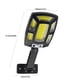 thumbnail image 2 of Luz Solar Exterior, Sensor de Movimiento, Iluminación de Seguridad con 3 Modos, 192 LED/211 COB, Distancia de Detección de 10m para Jardín, Calle, Patio, Iluminación de Entrada., 2 of 6