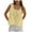 Yellow, variant on vigerkar Women Summer Boho Lace Tie Front Tank Beach Vacation Top Button Down Sleeveless Cardigan Crop Y2k Tops White, S