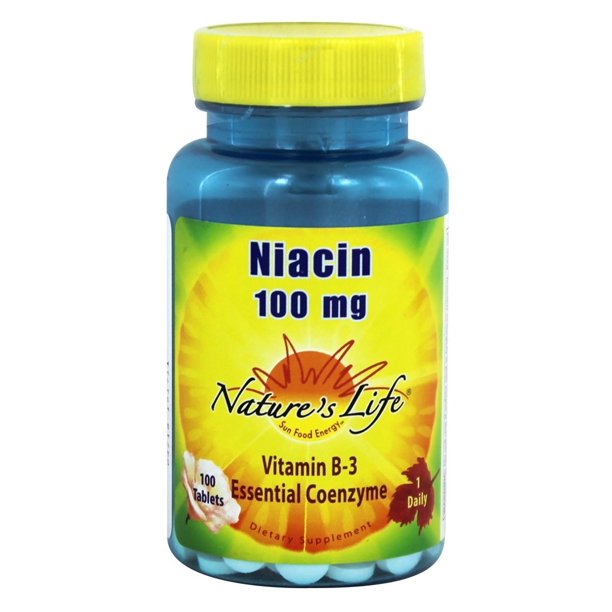 Nature's Life Niacin 100mg Vitamin B3 Supplement Healthy Blood