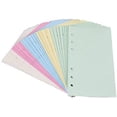 thumbnail image 4 of A5 6-Ring Binder Planner Refills Inserts Loose Leaf Paper 6-Hole, 50 Sheets/100 Pages, Blank(5-Color, 8.27x5.59 Inches), 4 of 7