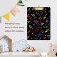 thumbnail image 4 of FORMRS Acrylic Clipboard with Low Profile Clip Standard A4 Letter Size, 12.5" x 9", Black Neon Lightning, 4 of 8