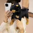 thumbnail image 6 of Realistic Rottweiler Stuffed Animal-Lifelike Plush Dog Toy-Black Puppy Doll Stuff Collection, 6 of 9