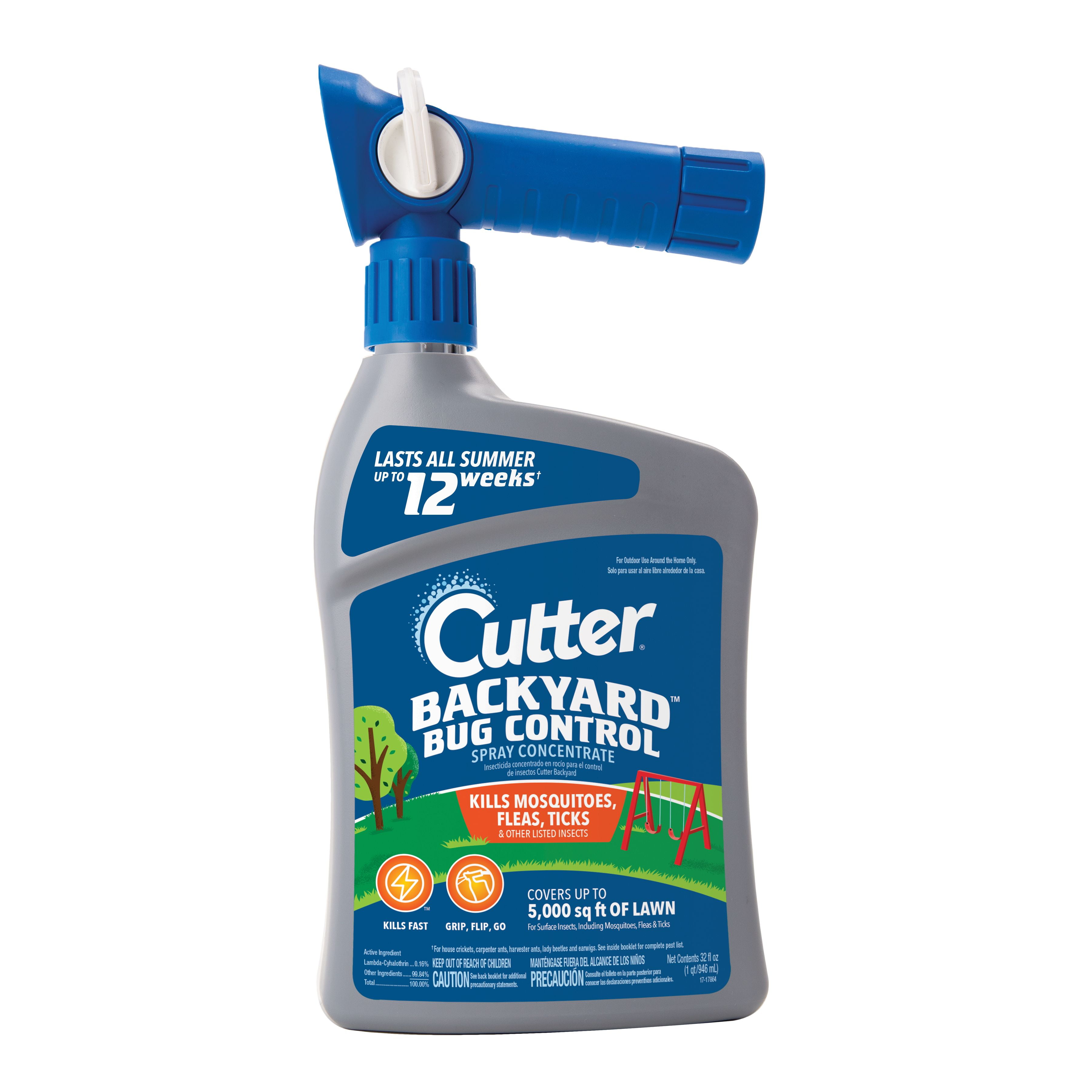 Cutter Backyard Bug Control 32oz Mosquito Spray Yard Treatment for Outdoor Garden Use Walmart