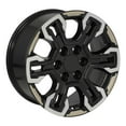 thumbnail image 4 of OE Wheels CV65 18 Inch Rim Fits Silverado 1500 ZR2 Style 6x139.7 18x8.5 Satin Black Machined Face - Two Tone - Hollander 14089 (1), 4 of 5