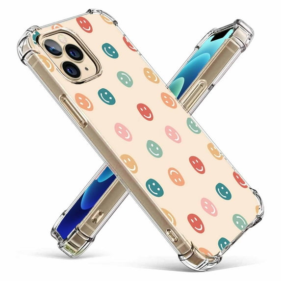 Smile Faces Collage Case for iPhone 12 Pro Max,Aesthetic Art Design Pattern Soft TPU Bumper Case Cover