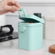 thumbnail image 5 of Fiambrera, vaso de plástico apto para alimentos Wave Safe, bandeja portátil para desayuno, apta para lavavajillas, plegable, diseño de 2 niveles, ideal para la oficina.,Wsvlmg, 5 of 7
