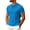 Blue_#02, variant on Sewkxo Crewneck Tshirts Men Plain T Shirts Relaxed Fit Basic Tees Soft,White 2XL