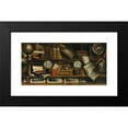 thumbnail image 2 of Charles Bouillon 18x11 Black Modern Framed Museum Art Print Titled - A Trompe L’Oeil of a Collector's Study with Engravings, Drawings, Letters and Books (1707), 2 of 5