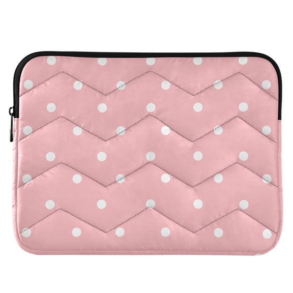 ALAZA Dots Pink Pattern Laptop Sleeve Case for 13-14 Inch Computer Cover Bag Medium