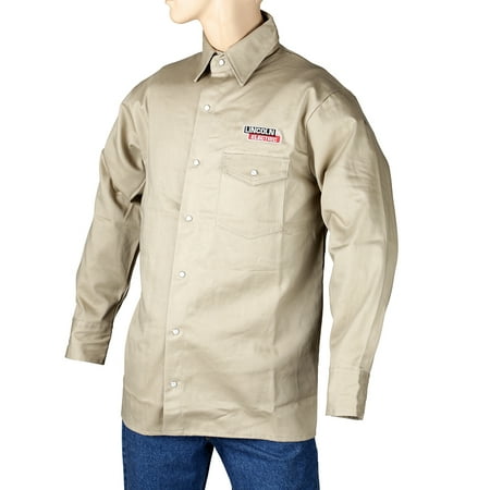 SHIRT L - FLAME RETARDANT CLOTH KHAKI