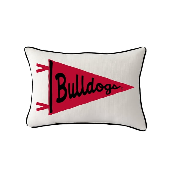 Little Birdie  Georgia Bulldogs Rectangular Piped Pillow