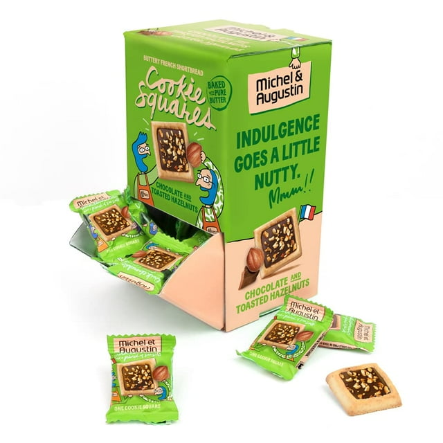 Michel et Augustin Cookies, Individually Wrapped Snacks, 3 Changemaker Gift Boxes, Milk Chocolate & Caramel Shortbread, Bulk Snacks, 40 French Butter Cookies per Box