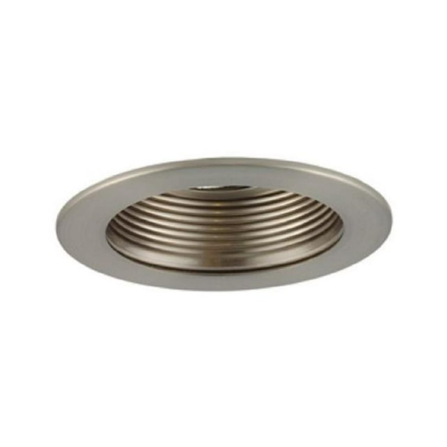Aperture Low Voltage Trim Recessed Light, Adjustable Step Baffle, All Satin Chrome Finish 3 in.