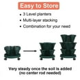 thumbnail image 6 of Active Mind Ltd 3-Tier Stackable Vertical Garden Planter with Wheels - Indoor/Outdoor Herb & Vegetable Planter for Strawberries, Flowers, Succulents (Space Saving Design), Green, 6 of 9