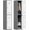 GrayWhite, variant on Metal Lockers for Employees,71" Metal Storage Cabinet with Lock,1 Door Steel Storage Locker Cabinet for Home,Gym,School, Office,Garage-Assembly Required(Black Gray)