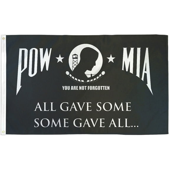 Pow Mia Flag 3x5ft Military Service Flag P.O.W. - M.I.A. POW-MIA All Gave Some