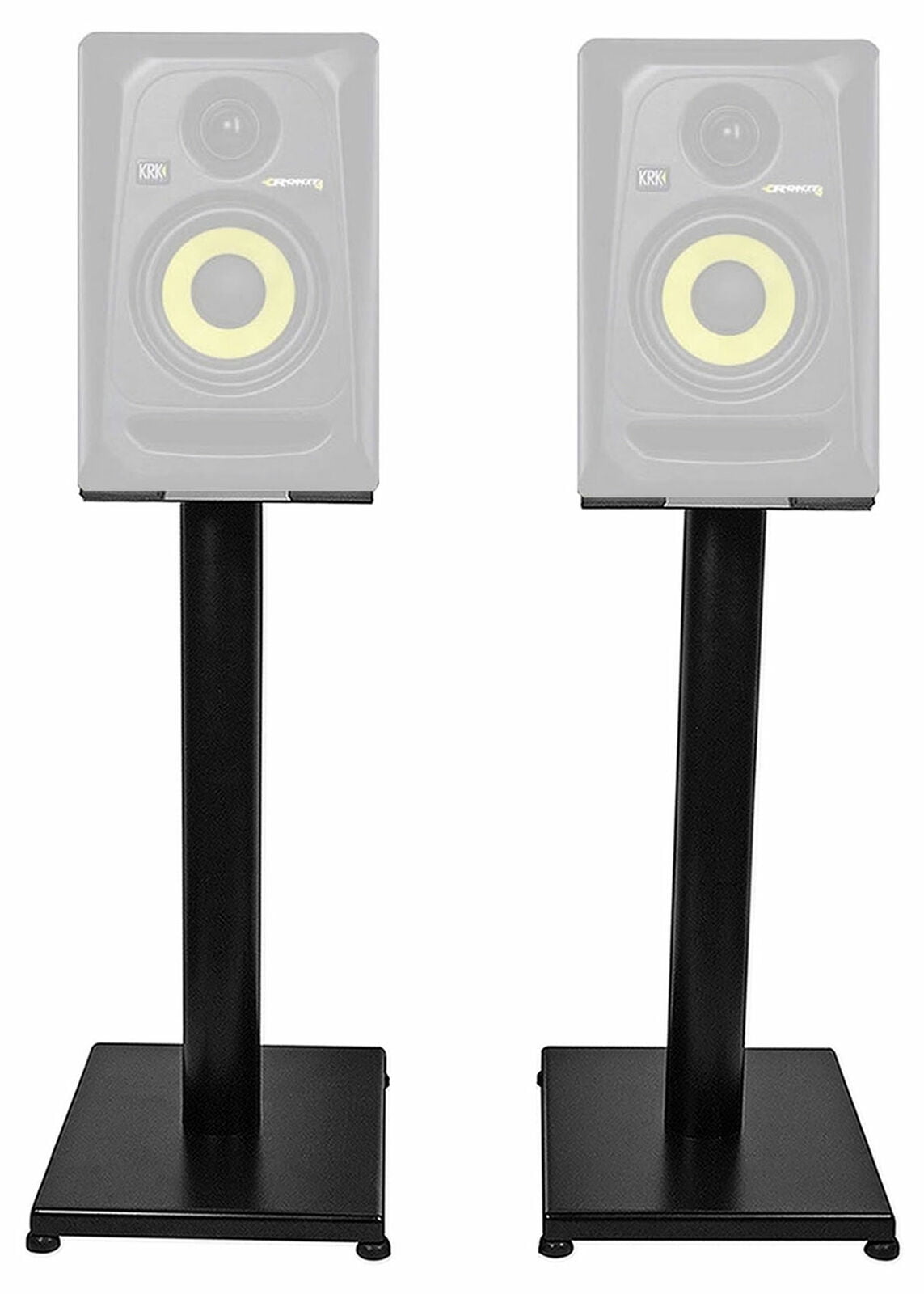 Pair 21” Black Steel Studio Monitor Speaker Stands For KRK ROKIT 8 G3