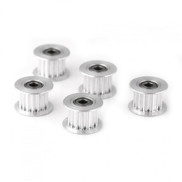 5 poleas de distribución de correa de aluminio 2GT para impresora 3D (ancho 6 mm, 16 dientes, diámetro 3, dentadas)