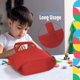 thumbnail image 5 of Juguetes deslumbrantes Bolsa de regalo colorida Bolsas de comestibles reutilizables Bolsas de compras ligeras y duraderas Paquete de 6 Lona no tejida lisa plegable lavable JAMW Sencillez, 5 of 5