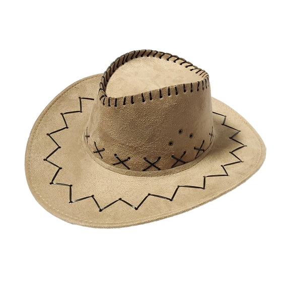 Sombrero de vaquero occidental de Protección de verano Sombrero Fedora de Panamá Sombrero plegable enrollable Floppy Beach Trilby Gorras - amarillo Sunnimix Sombrero de vaquero occidental