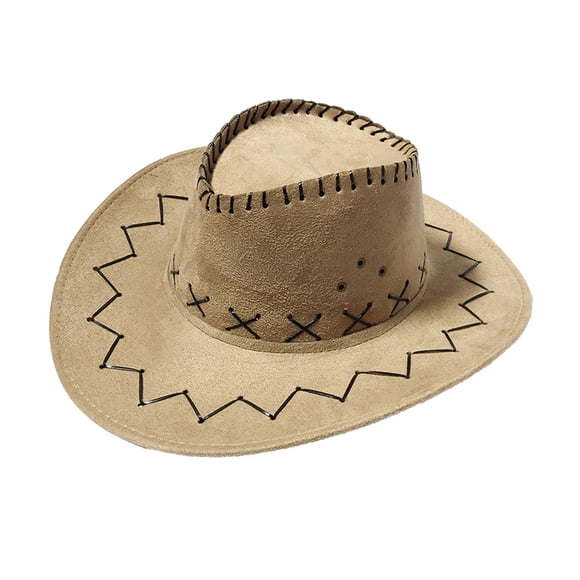 Sombrero de vaquero occidental de Protección de verano Sombrero Fedora de Panamá Sombrero plegable enrollable Floppy Beach Trilby Gorras - amarillo Sunnimix Sombrero de vaquero occidental