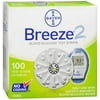 Breeze 2 Blood Glucose Test Strips - 100 ct