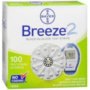 Breeze 2 Blood Glucose Test Strips - 100 ct