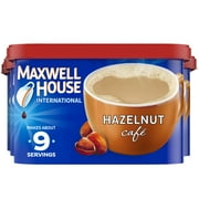 Maxwell House International Hazelnut Café-Style Instant Coffee Beverage Mix, 4 Ct. Pack, 9 oz. Canisters