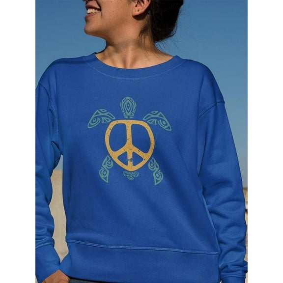 A Hippie Turtle Sweatshirt Women's -GoatDeals Designs