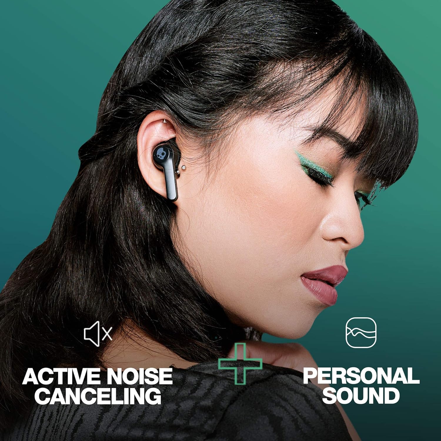 Skullcandy Indy XT ANC Active Noise Canceling True Wireless Earbuds, True Black - image 3 of 11