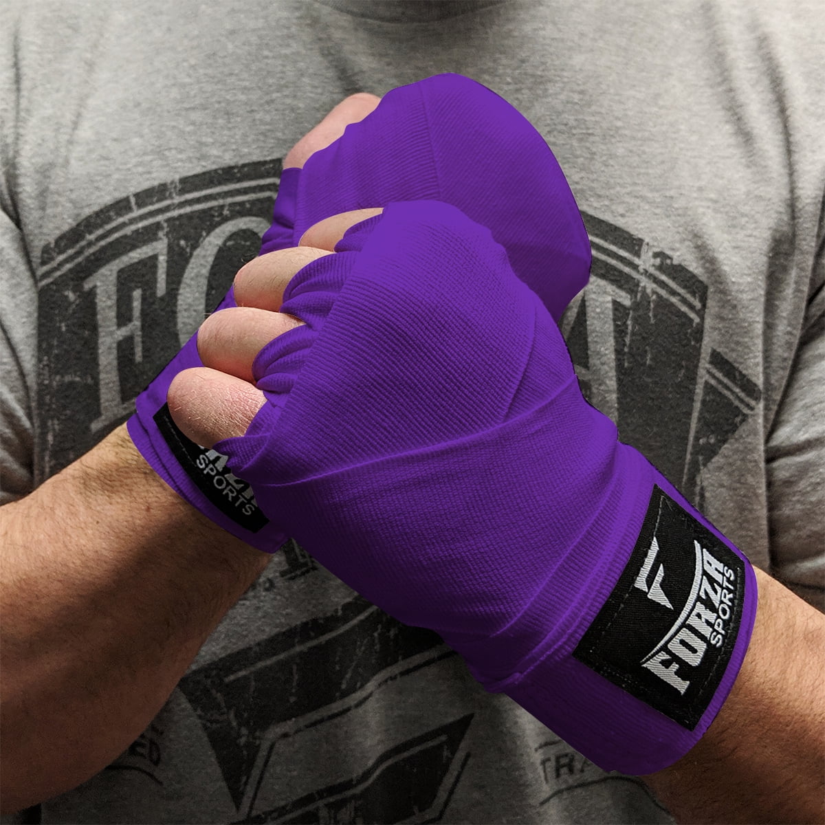 Sibiga Elastic Muay Thai Hand Wraps 5m purple 