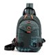 thumbnail image 1 of Bolso de pecho con estampado de letras de moda para hombre, mochila impermeable multifuncional, bolso bandolera informal para exteriores para hombre, 1 of 6