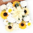 thumbnail image 1 of Juego de flores artificiales, para decoración de boda, ramo de novia, centros de mesa, decoración de flores, decoración del hogar, 1 of 5
