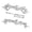 Silver, variant on Model Car Axle RC Front Rear Axle Assembly Aluminum Alloy Durable Replacement Parts for 1/16 RC Car Enthusiasts