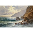 thumbnail image 3 of Constantin Westchiloff 14x11 Black Modern Framed Museum Art Print Titled - The Rocky Coast, 3 of 5