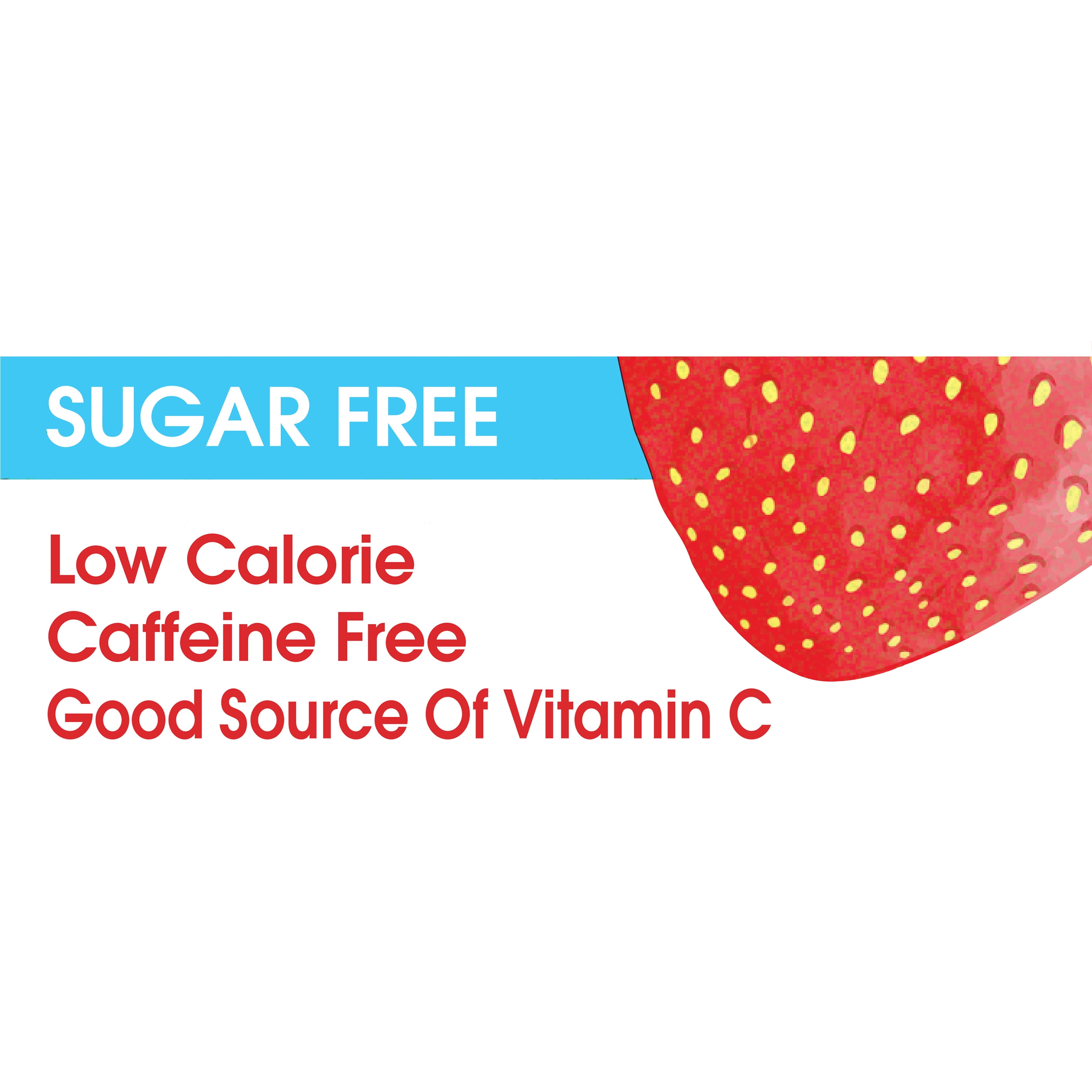 (12 pack) Great Value Sugar-Free Strawberry Watermelon Powdered Drink Mix, 0.42 oz, 6 Packets