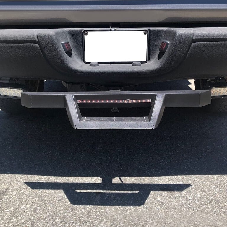 Fit 2 Receiver Trailer Towing Hitch Step Bar Rear Bumper Guard 12 X 5.12