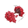 thumbnail image 4 of Cheapark 12mm Artificial Frosted Holly Berries - Faux Mini Fruit Decor, Simulated Berries for Christmas Tree Wreath Patio Table Holiday Accents, 4 of 6