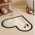 thumbnail image 4 of Bath Mat for Bathroom Hwkond Bathroom Love Rug, Super Absorbent And Quick,Drying, Rubber Backing Slip, Washable Bathroom Floor Mat, Shower Rug In Front Of Tub Bath Rugs, 4 of 6