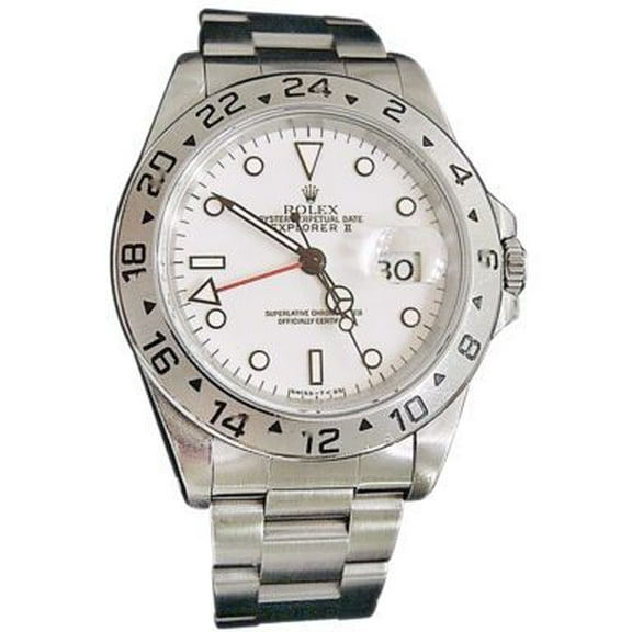 Pre-Owned Mens Rolex Stainless Steel Explorer II White 16570