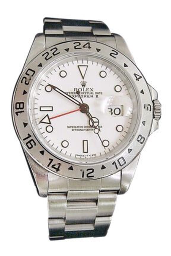Pre-Owned Mens Rolex Stainless Steel Explorer II White 16570