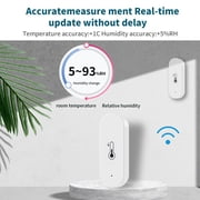 Smart Mini WiFi Bluetooth Temperature and Humidity Sensor Indoor Wireless Sensor with App Control
