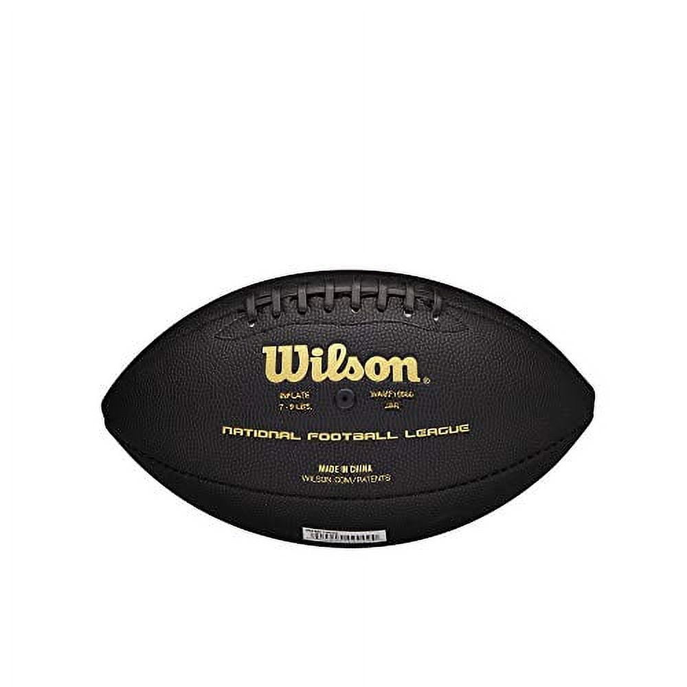 WILSON NFL Super Grip Football - Black/Gold, Junior (Age 9-12) (WTF1790ID)
