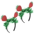 thumbnail image 4 of EeaseCA 2 Pcs Bandeau Décoratif en Forme de Fraise pour Cheveux, Coiffe à Ressort pour Fête, 4 of 8