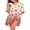 Bees Flowers, variant on Womens Nightgown Short Sleeve Sleepshirt V Neck Sleepwear Casual Loungewear Ladies Sleepwear