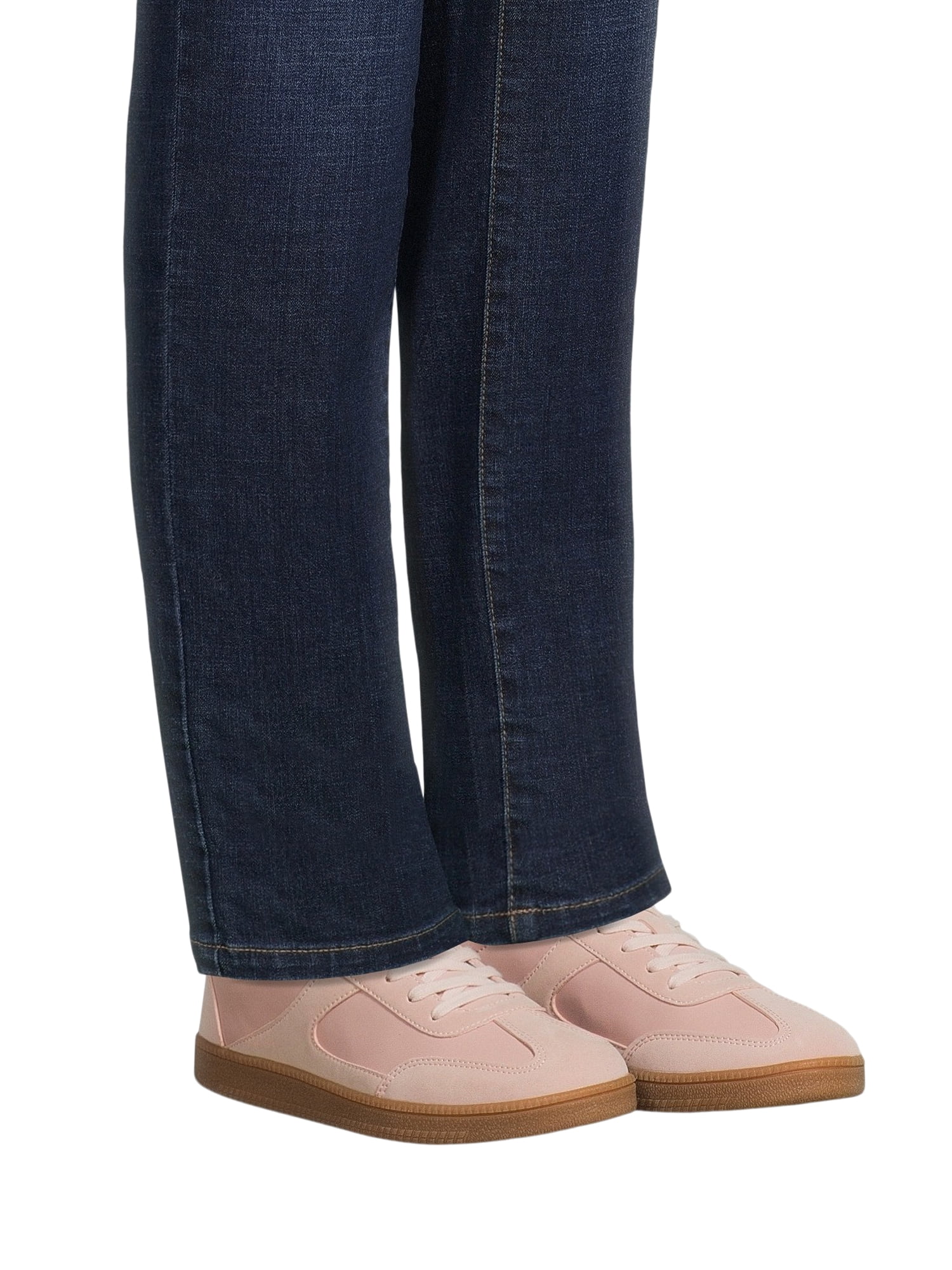 No Boundaries Women's Lace Up Sport Sneakers, Wide Width Available