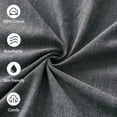thumbnail image 3 of Czcpp-10 0 % Coton Lavé Taies d'Oreiller Taille Queen Lot de 2 Lin Texturé Naturel Anti-Rides Confortable Respirant Durable (Gris Foncé, Queen), 3 of 4
