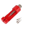 thumbnail image 1 of Watch Band Strap Bracelet Adjuster Remover Link Pins Repair Watchmaker Tool (Red), 1 of 12