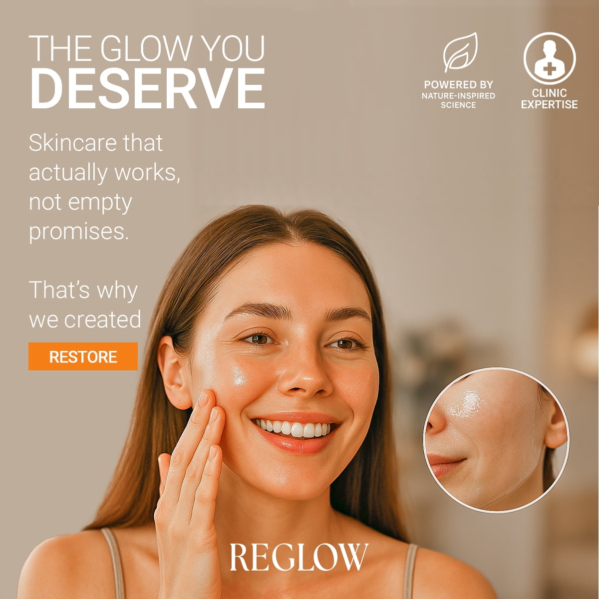 ReGlow Hydrating Overnight Hydrogel Face Mask with Collagen & Niacinamide, Sheet Mask Skincare, 34 g Each, 6 Pack