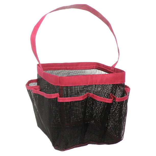 Home Edit Storage LAWOR Mesh Shower Caddy Basket, 8 Large Pockets Quick